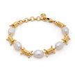 Tatiana Chunky Pearl And Barbed Wire Bracelet