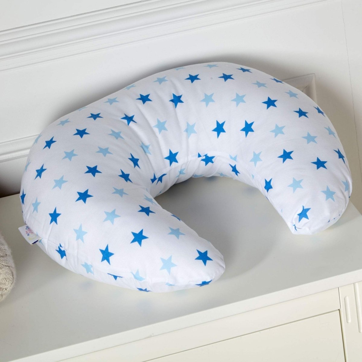Breast Feeding Maternity Nursing Pillow - Little Star Blue