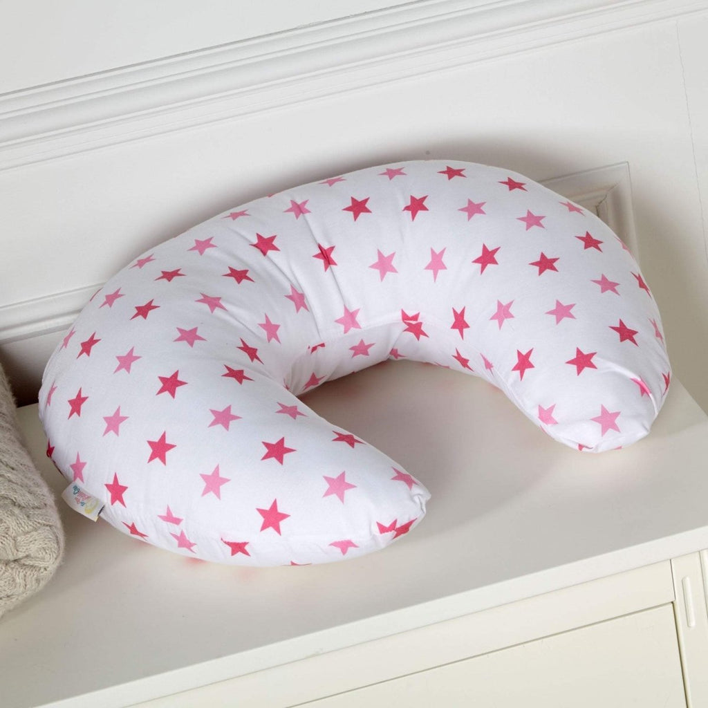 Breast Feeding Maternity Nursing Pillow - Little Star Pink