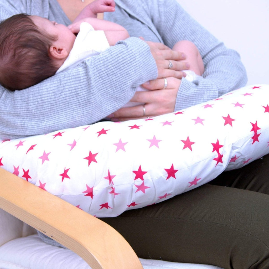 Breast Feeding Maternity Nursing Pillow - Little Star Pink