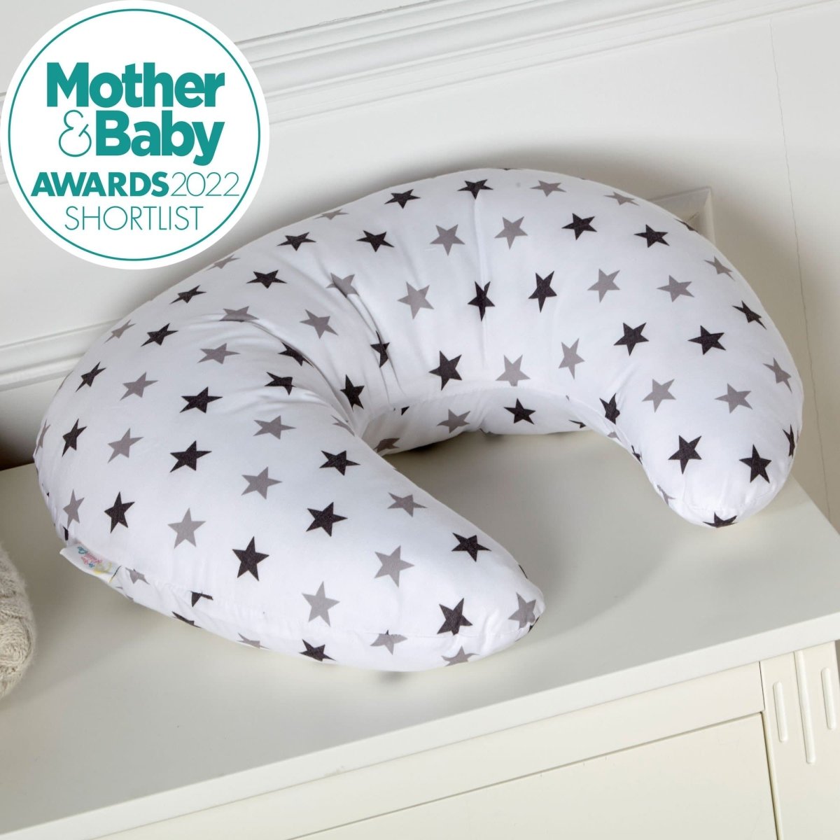 Breast Feeding Maternity Nursing Pillow - Silver Twinkle