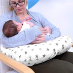 Breast Feeding Maternity Nursing Pillow - Silver Twinkle