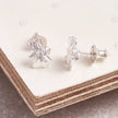 Bumble Bee Silver Stud Earrings