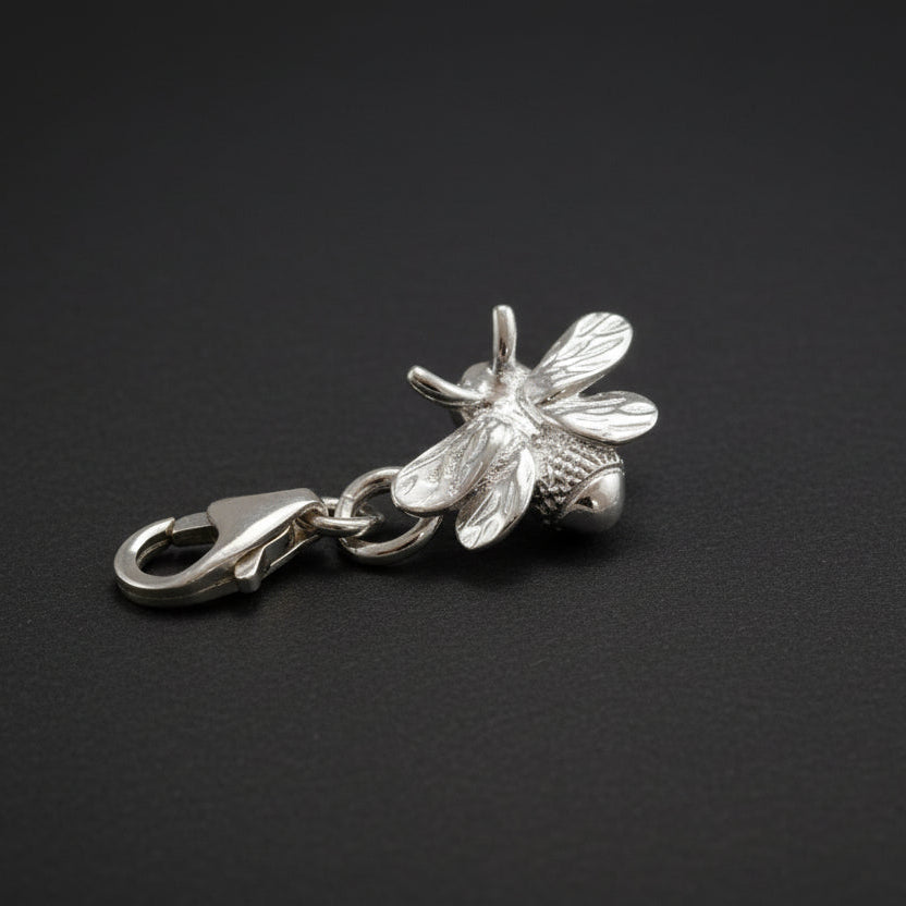 Bumble Bee Silver Charm