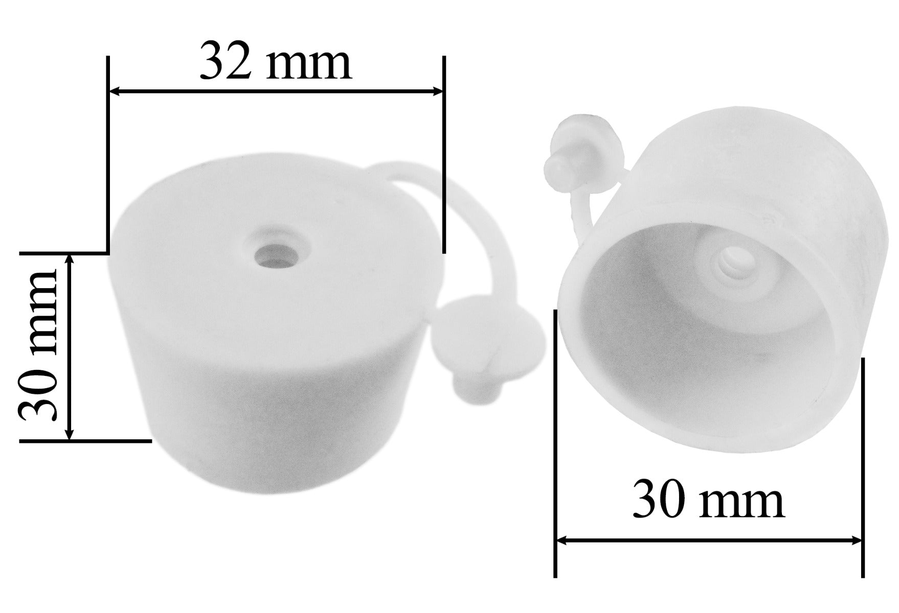 Demijohn Rubber Bung KZ 32 With Cap