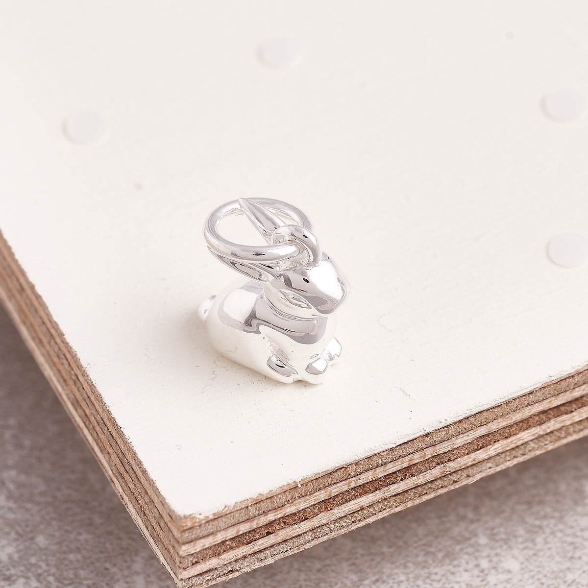 Bunny Rabbit Silver Charm
