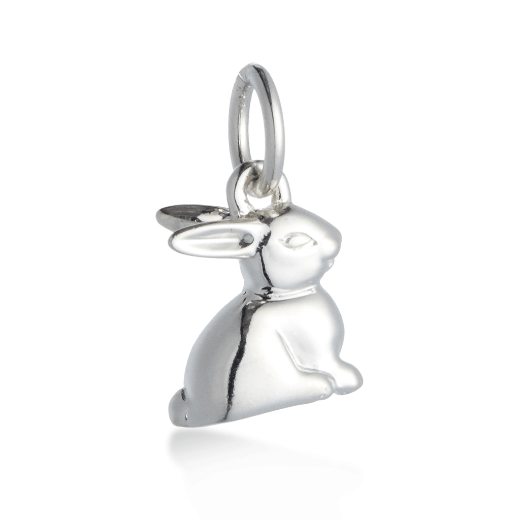 Bunny Rabbit Silver Charm
