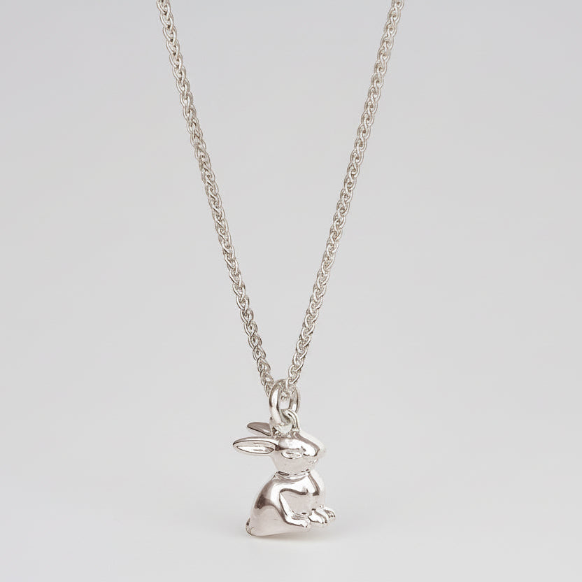 Bunny Rabbit Silver Charm