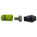 Water Butt Kit 1” BSPM with Quick Adaptor and Hose Connector (Lime)