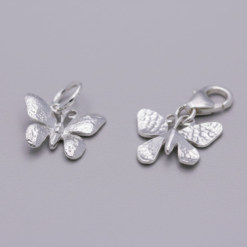 Butterfly Silver Charm