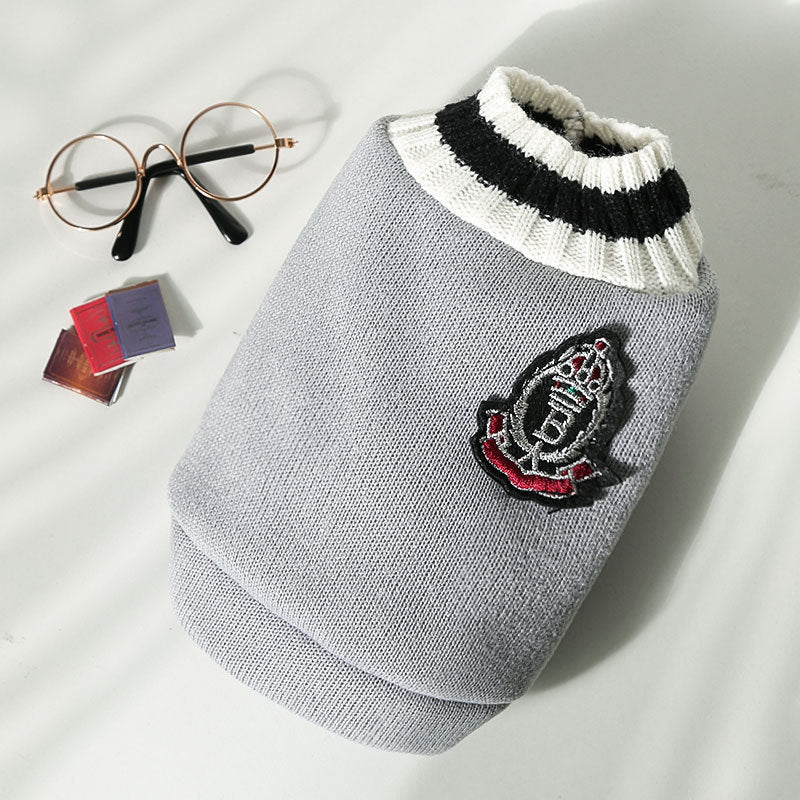 Knitted Vest V-neck Pet Clothes