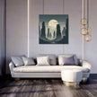 Misty Sandstone Pillars Canvas