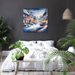 Melancholic Winter's Reflection Canvas