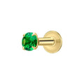 Beginnings Grüner Kristall Labret Stecker Ohrring