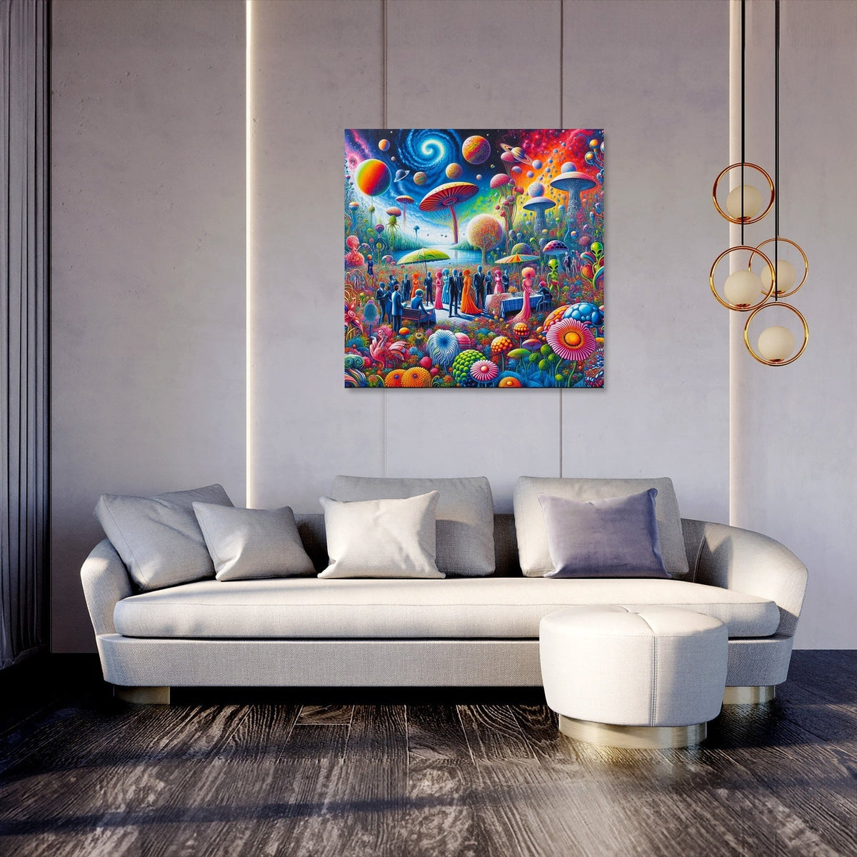 Galactic Garden Gala Canvas
