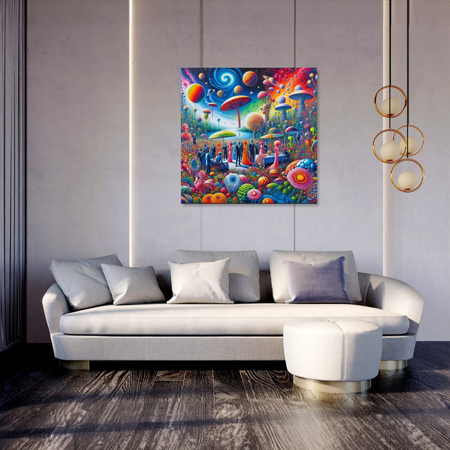 Galactic Garden Gala Canvas