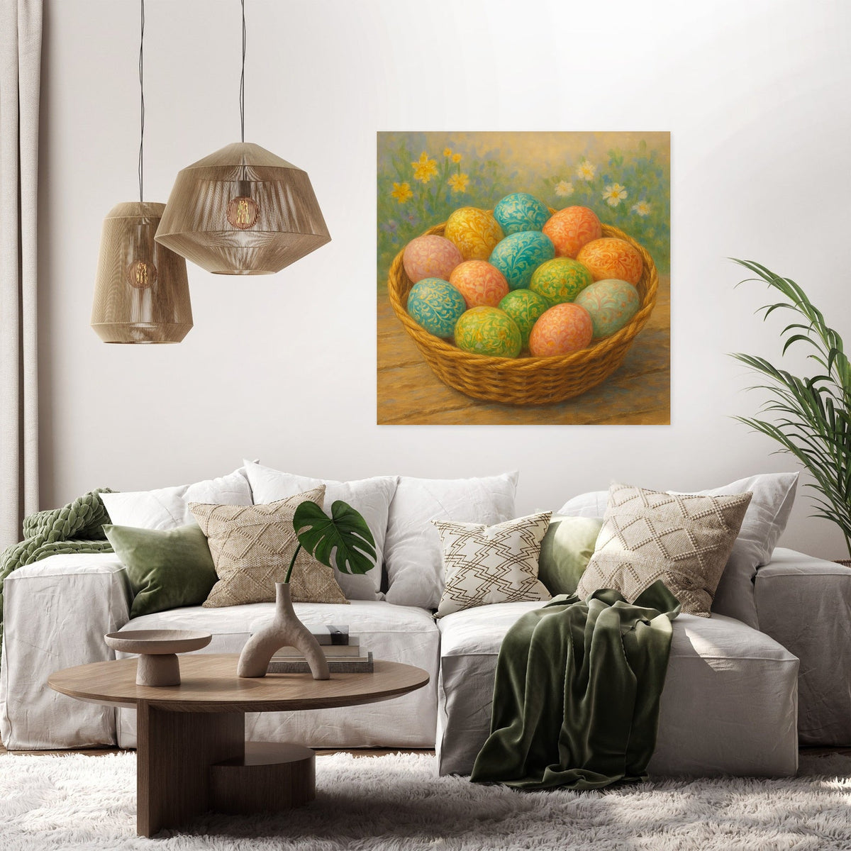 Easter Egg Bounty Canvas