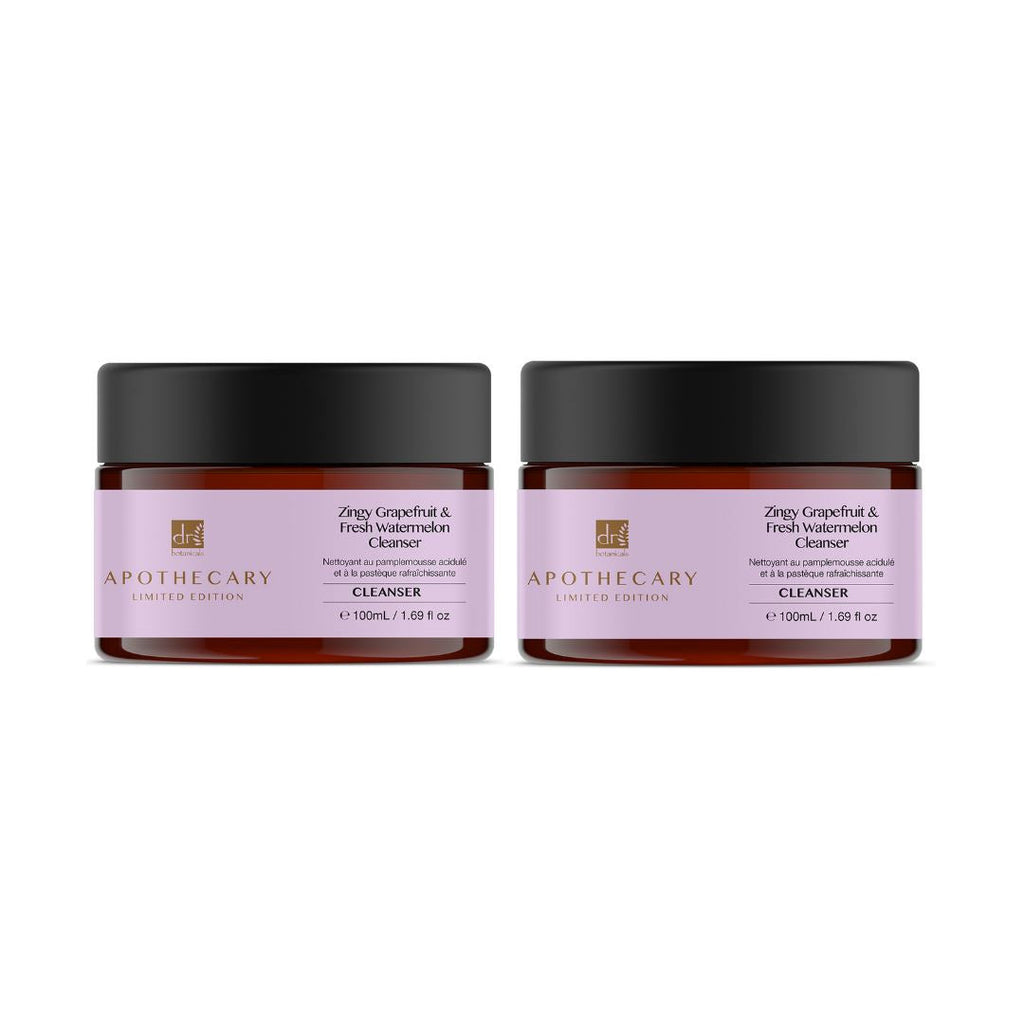 Dr Botanicals Zingy Grapefruit & Fresh Watermelon Cleanser 100ml x 2