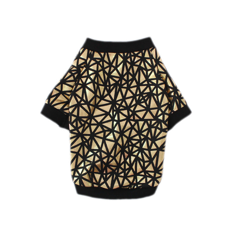 Ropa de primavera y verano para perros con estampado de bronceado