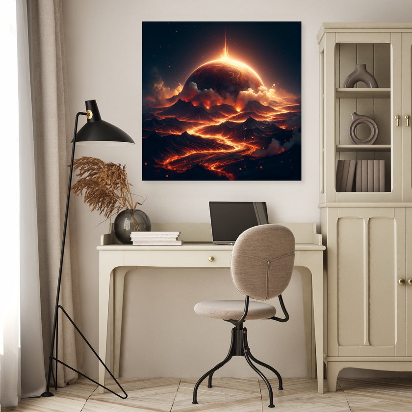 Lava Planet Canvas