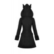 Dark in Love Cat-Ear Faux Fur Trim Gothic Coat