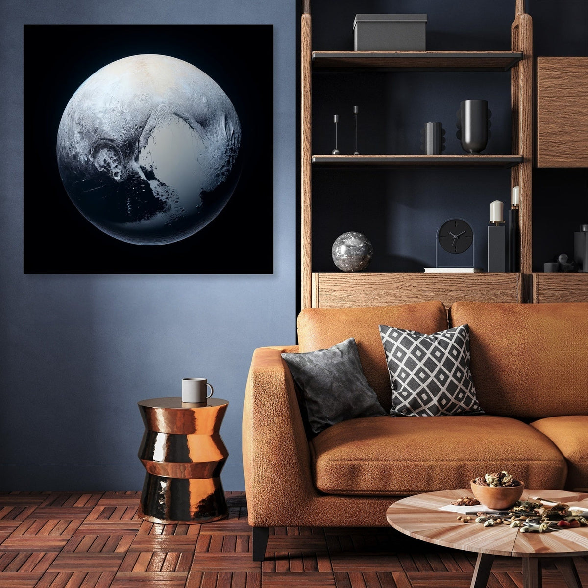 Pluto's Cosmic Isolation Canvas