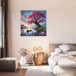 Tranquil Blossom Lake Canvas