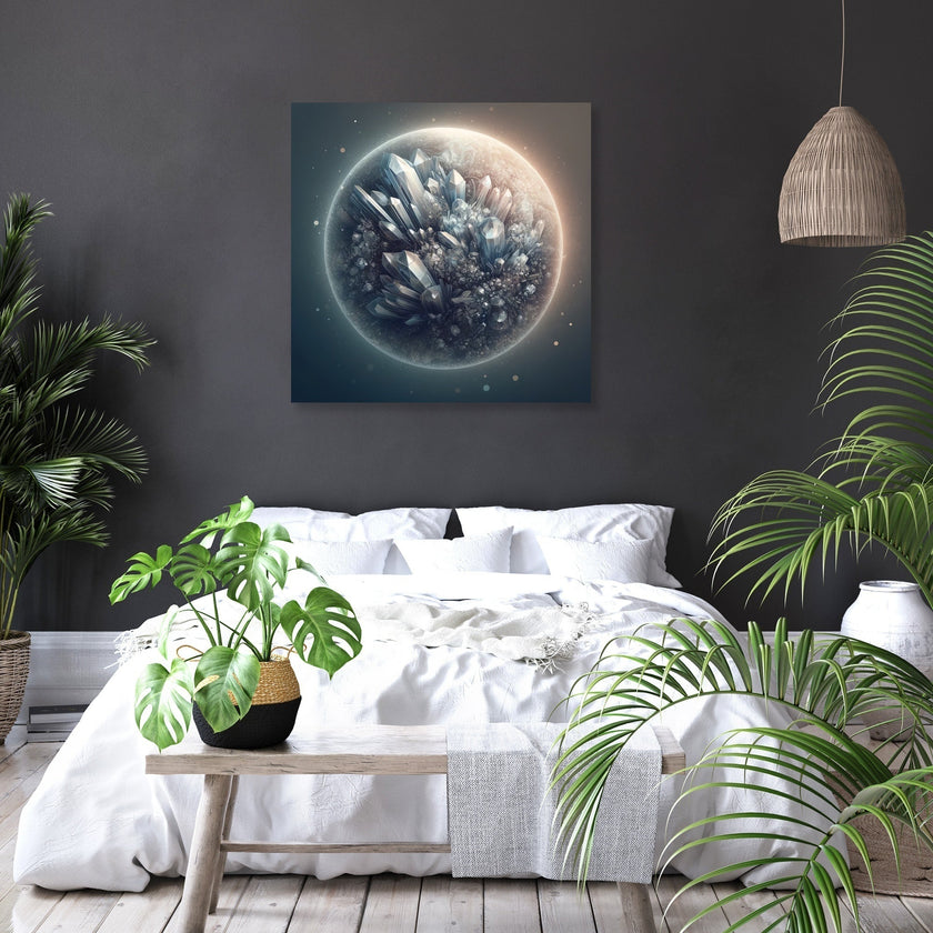 Crystal Planet Canvas