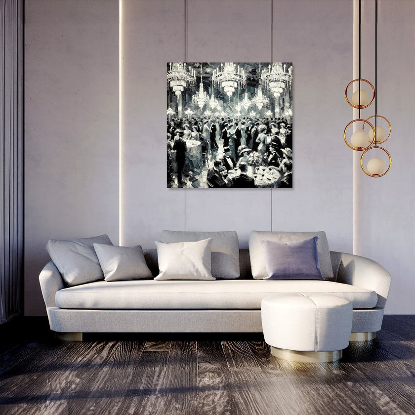 Monochrome Glamour Canvas