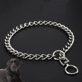 Stainless Steel Dog German Shepherd Rottweiler Golden Retriever Large Control Chain Neck Sleeve