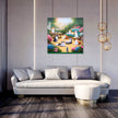 Playful Garden Cats Canvas