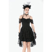 Dark in Love Romantic Gothic Lace Layered High-Low Dress