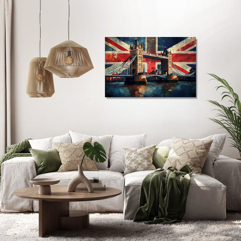 Tower Bridge Flag Canvas