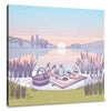 Summer Picnic by the Lake Canvas