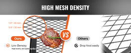 VEVOR 18/24in Barbecue Charcoal Grill Outdoor Home Appliance for Outdoor Cooking Camping Picnics Beach
