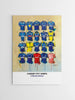 Cardiff City FC Shirts - A2 Signed Limited Edition Prints