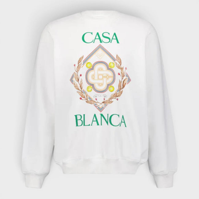 Championship Diamond Printed Sweatshirt Off White