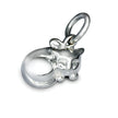 Cat Silver Charm