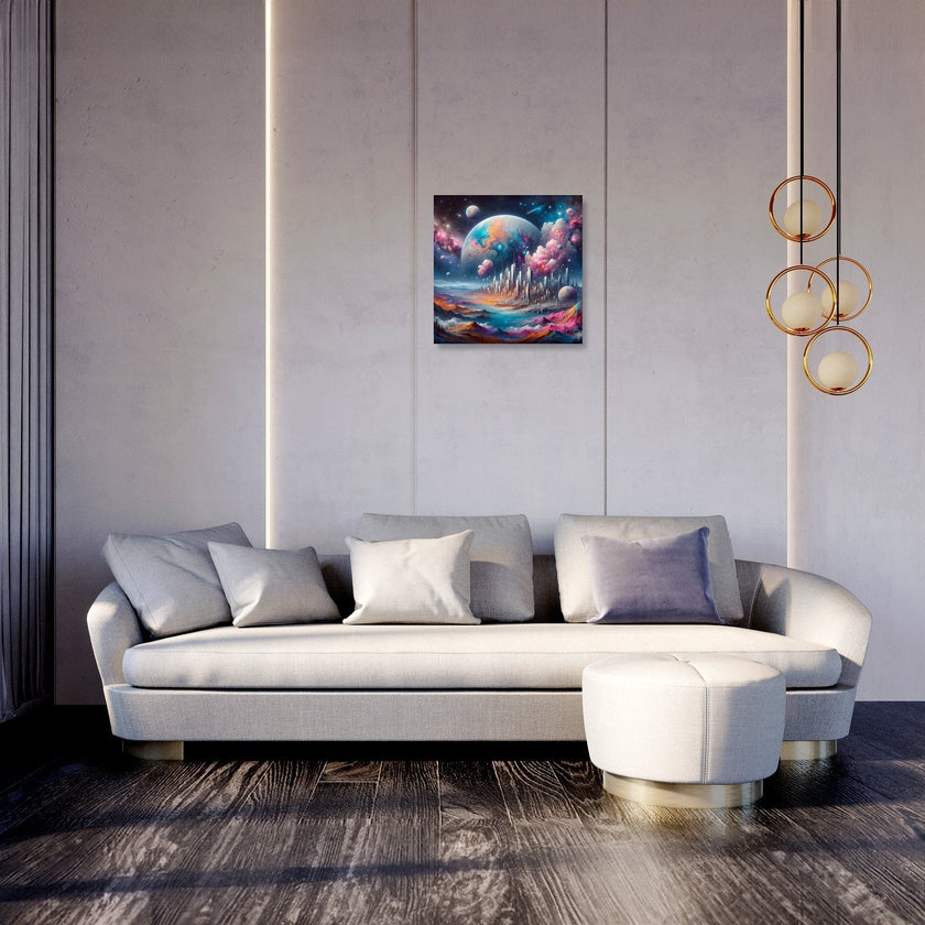Galactic Blend: Contemporary Enigmas Canvas