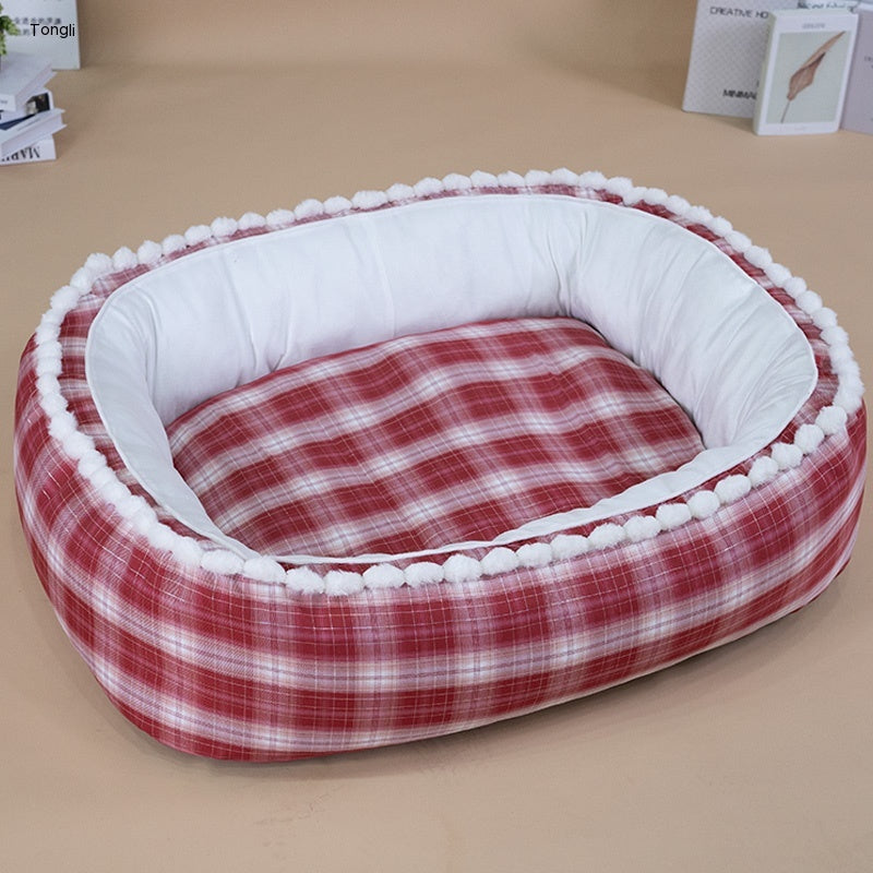 Cama térmica para perros, colchoneta para perros grandes, extraíble y lavable, universal para las cuatro estaciones