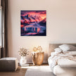 Sunset Glacier Canvas