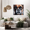 Gentle Gaze Boxer Dog Portrait Canvas