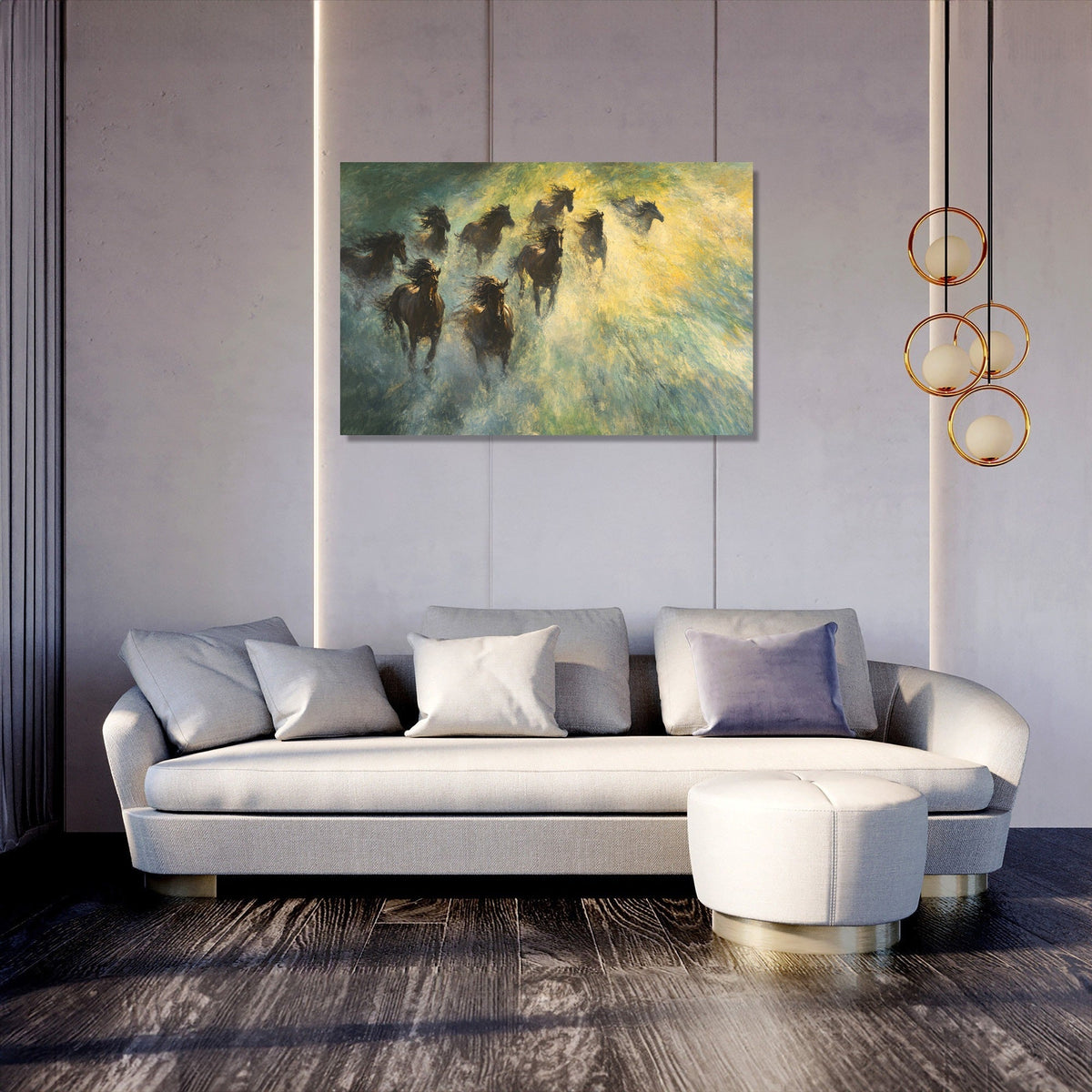 Galloping Horses Canvas