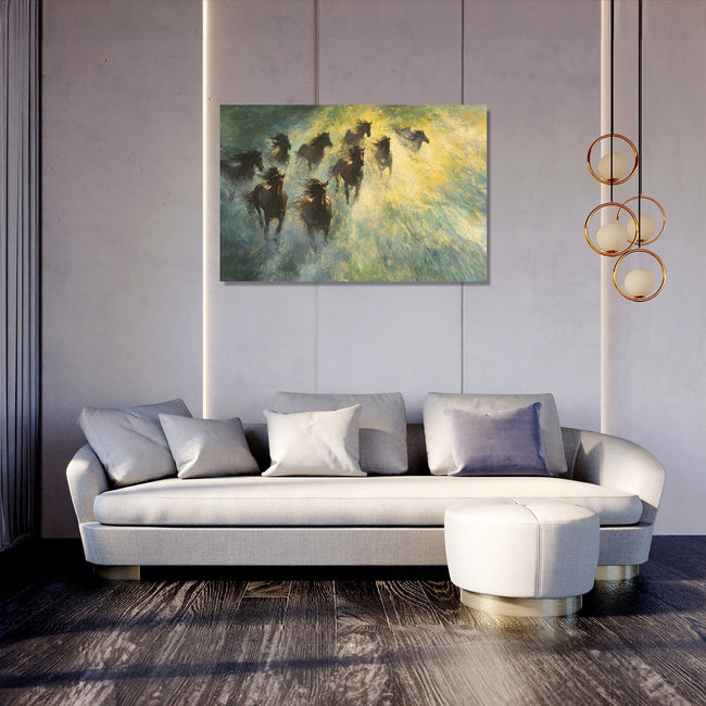 Galloping Horses Canvas
