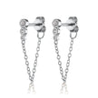 Hannah Martin Chained Pearl Stud Earrings