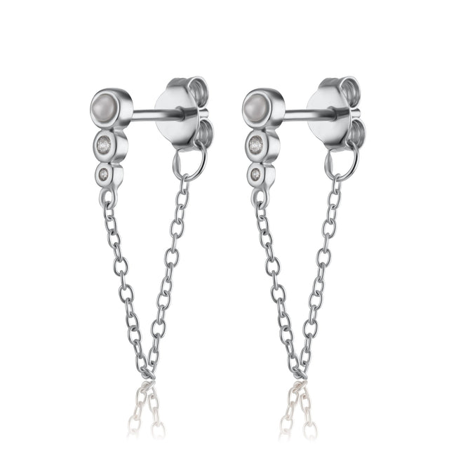 Pendientes Hannah Martin Chained Pearl Stud