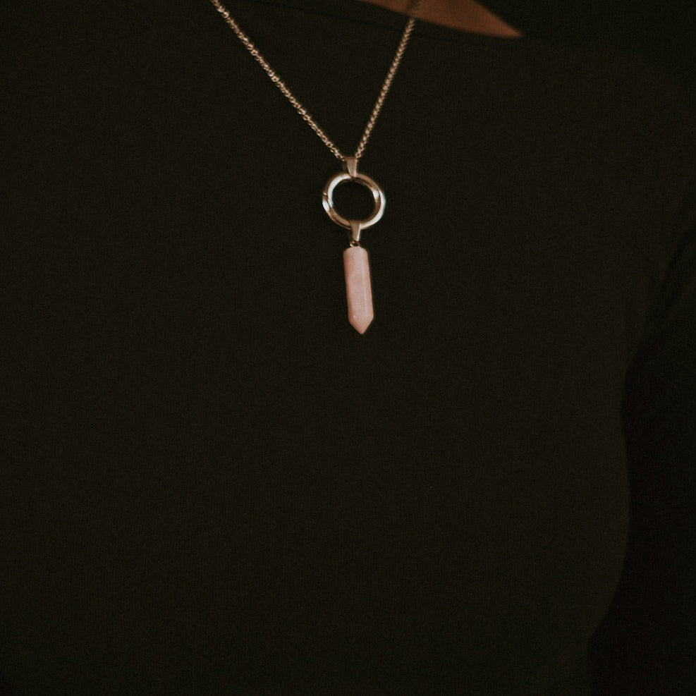 Charm Coven Rose Quartz Crystal Charm