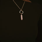 Charm Coven Rose Quartz Crystal Charm