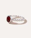 Cherry Amber Bubble Stacking Ring