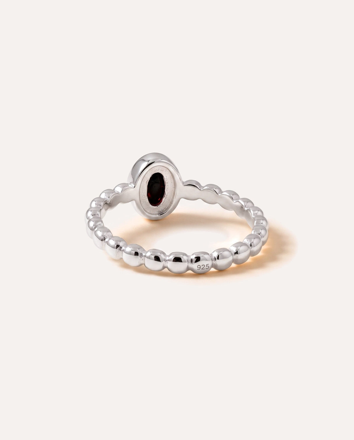 Cherry Amber Bubble Stacking Ring